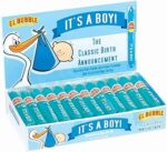 Dubble Bubble It’s a Boy! Blue Bubble Gum Gender Reveal Cigars